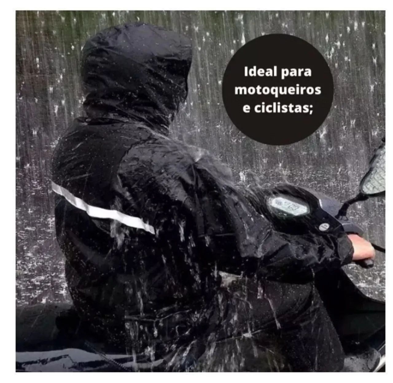 Capa de Chuva Para Motoqueiro  - Foto 3