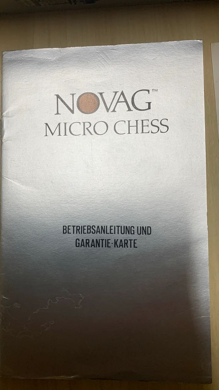 NOVAG MICRO CHESS comprado na Alemanha em 1981 - Foto 4