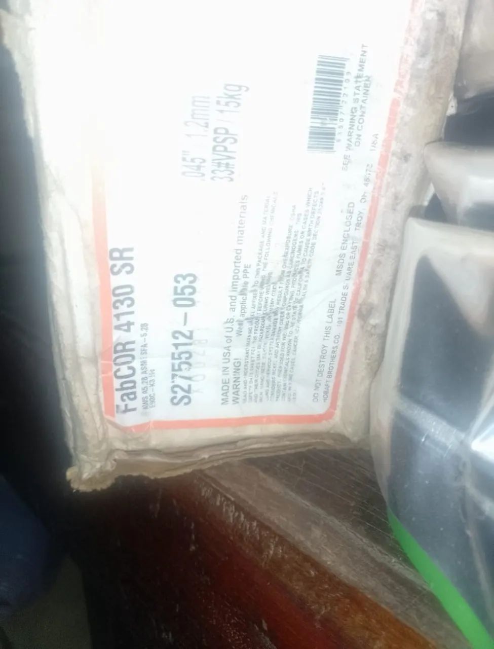 4 rolos de arame de solda mig 1.2 mm marca horbart Fahcor 4130SR Solda aço comum e outros - Foto 2