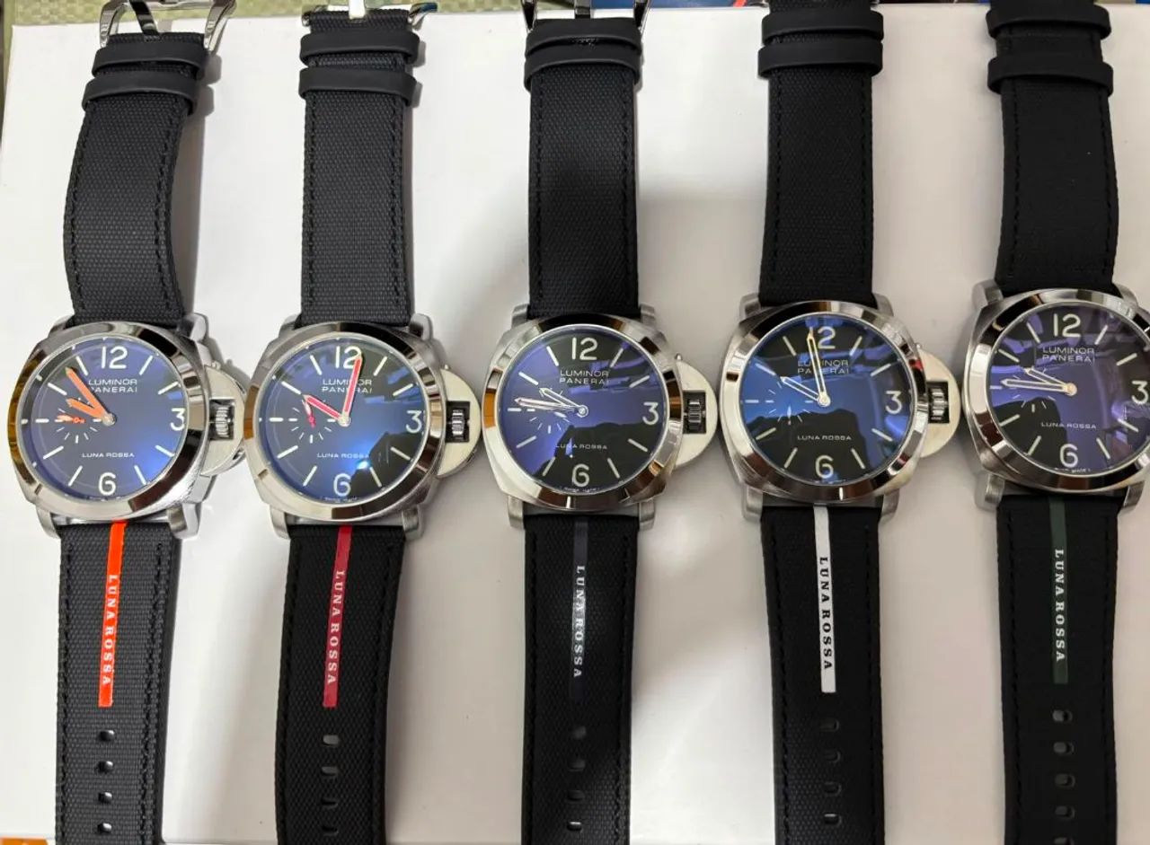 Relógio Estilo Panerai Luminor Quaranta BiTempo Luna Rossa - Foto 3