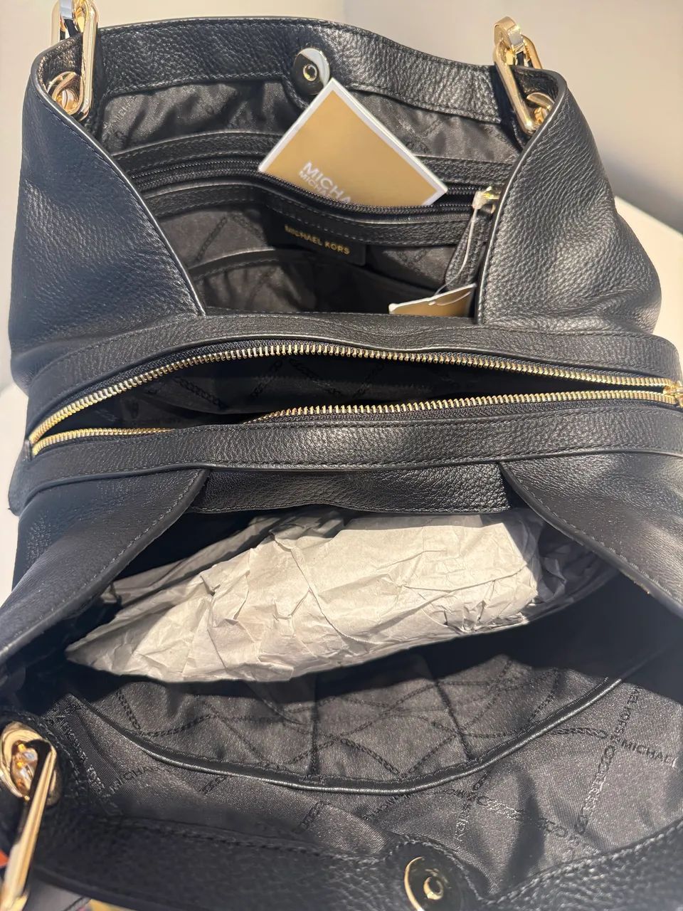 Bolsa Michael Kors Haven Preta Original  - Foto 2