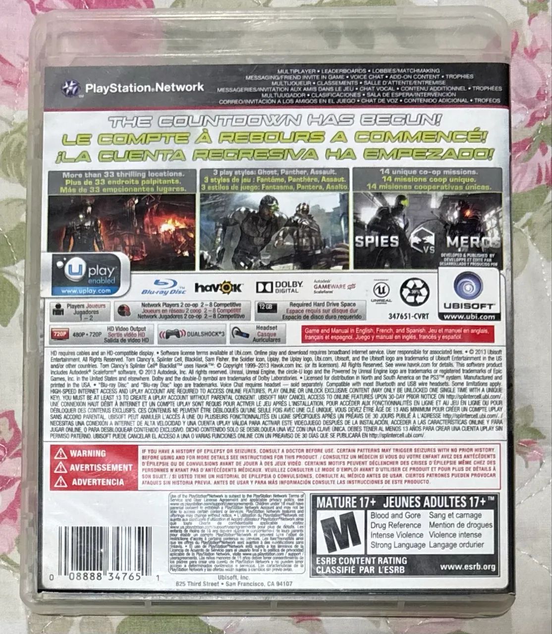 Splinter Cell Blacklist - PS3 - Bem conservado  - Foto 2