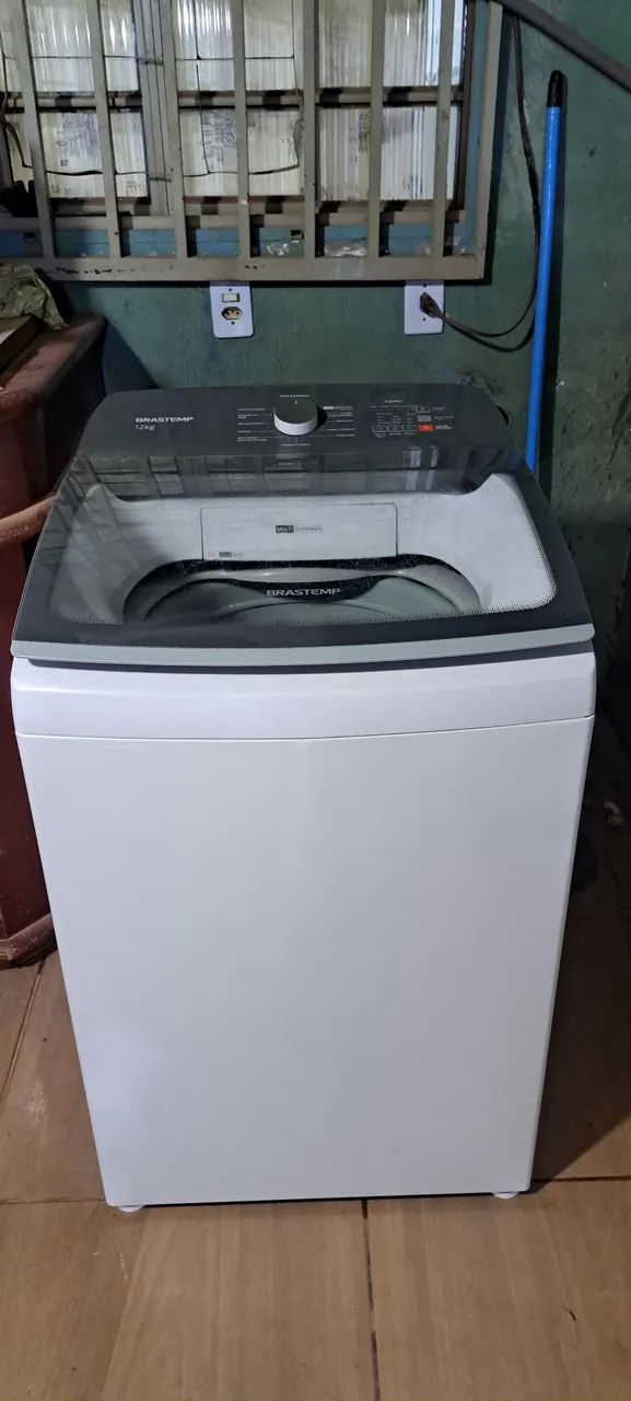 Máquina de lavar Brastemp active cesto de inox 12kg funcionando todas funções 