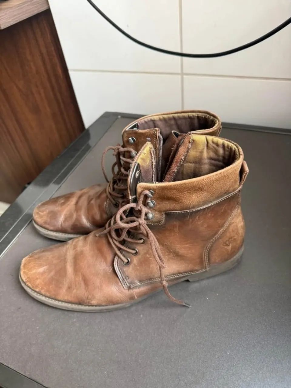 Bota Masculina de Couro Legítimo - IMPÉRIO - Foto 4