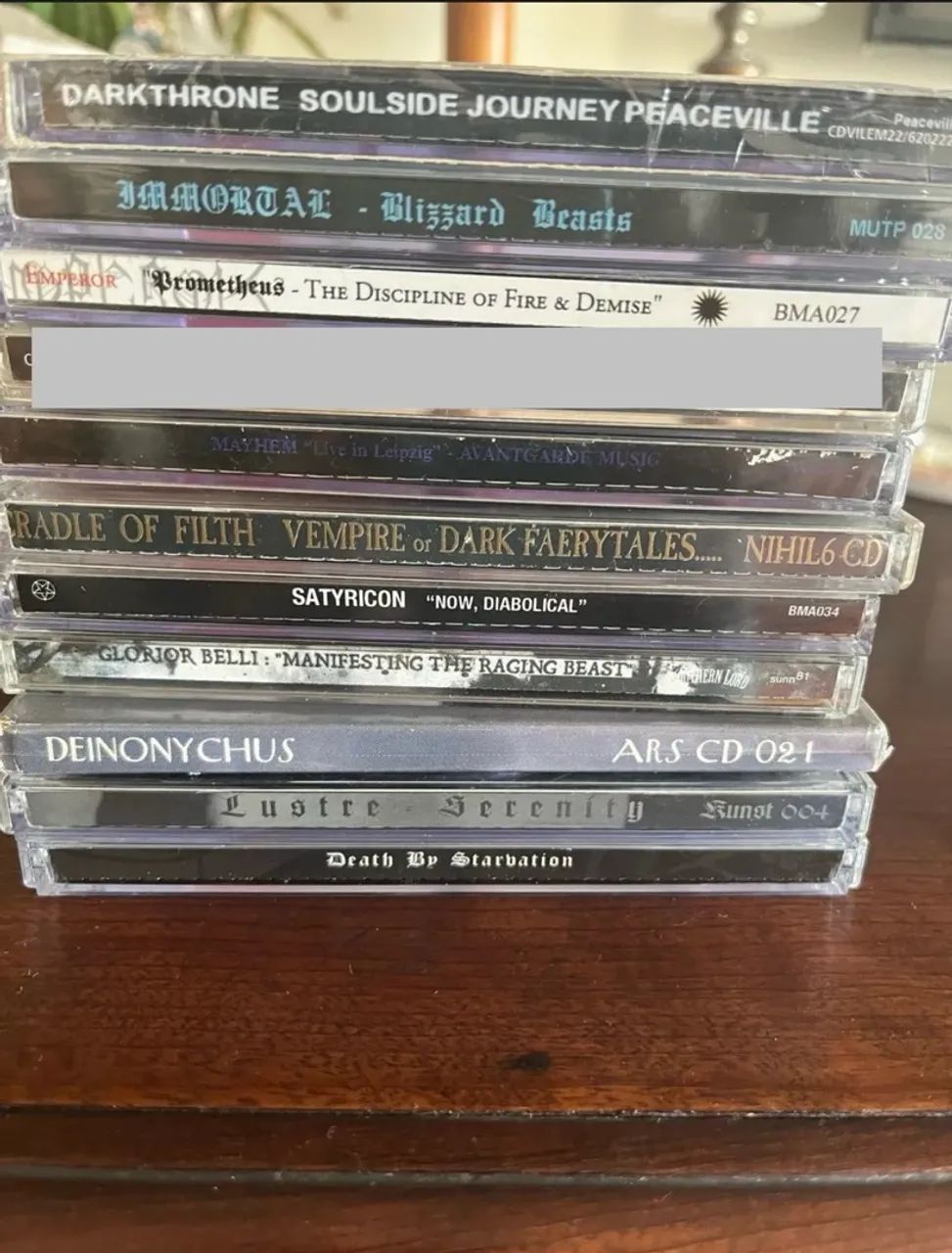 Lote CDs Black Metal Emperor Darkthrone Immortal Mayhem Cradle  - Foto 2