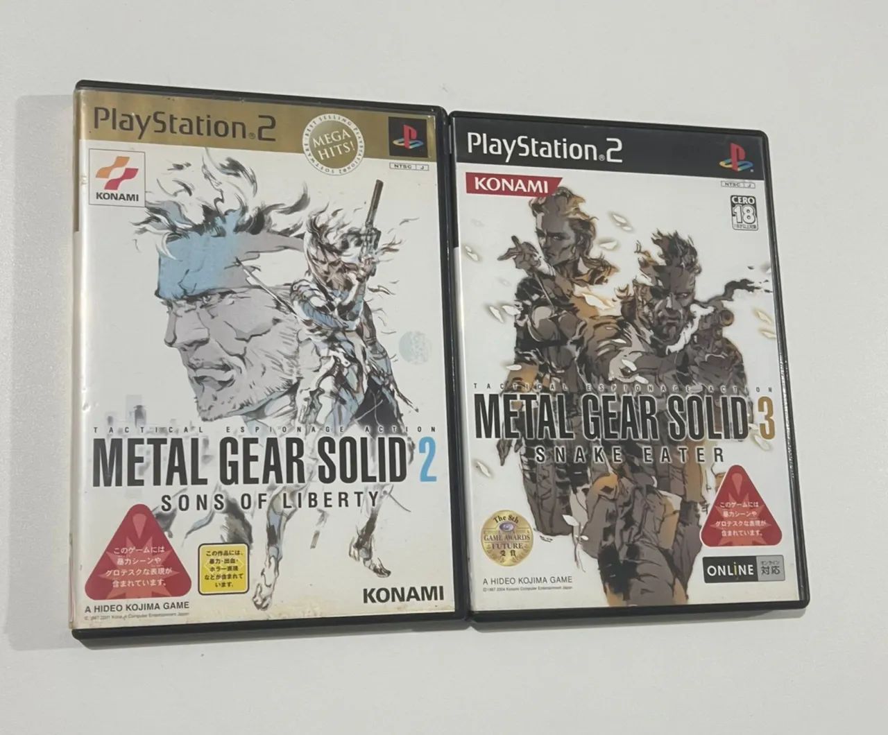 Metal gear solid 2 e 3 ps2