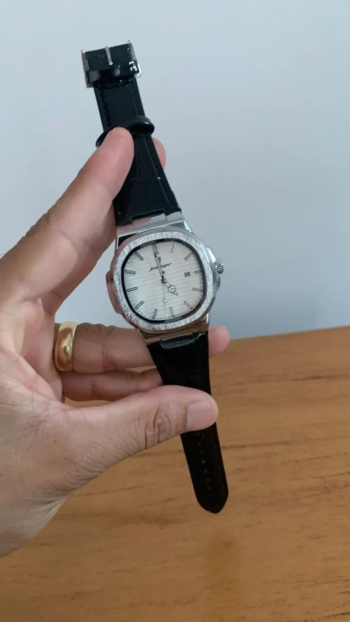 Relógio Poedagar Novo Pulseira de Couro 