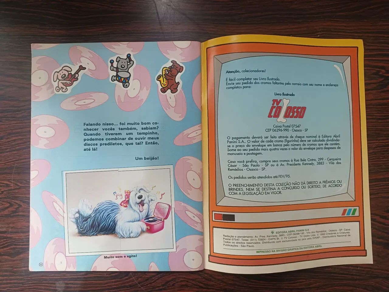 Álbum TV Colosso Completo - Raridade! - Hobbies e coleções