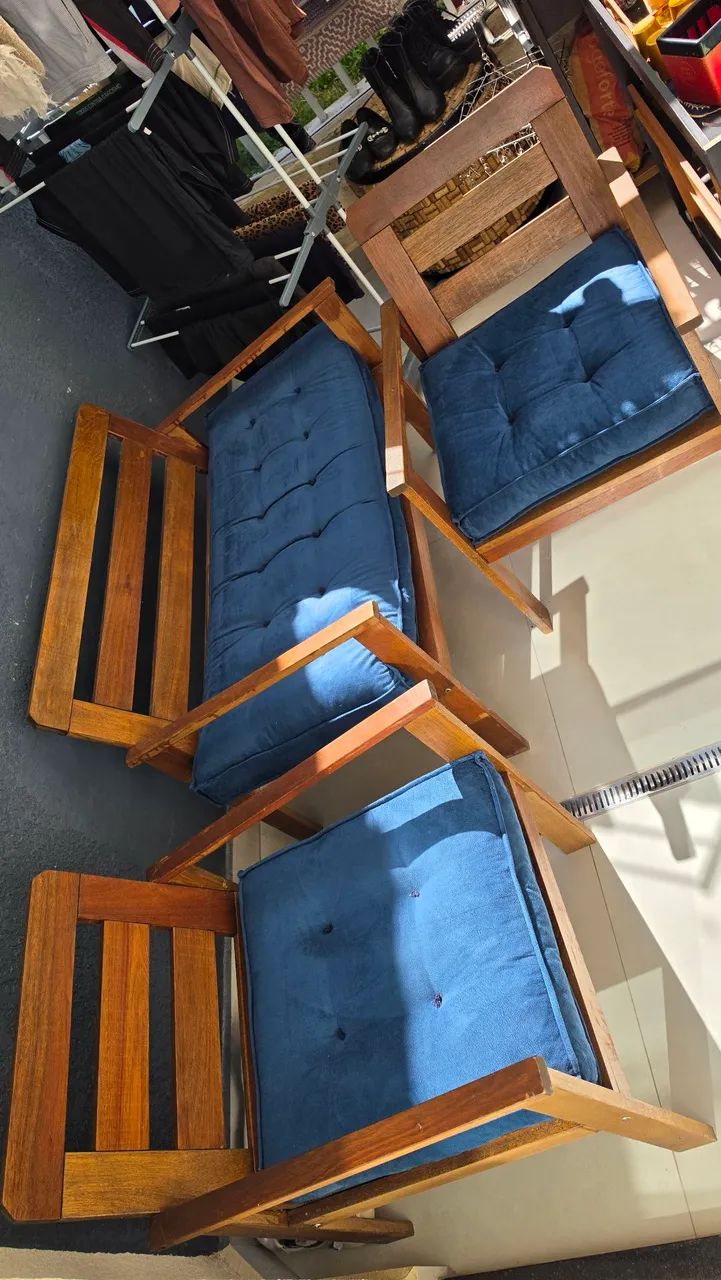 Conjunto Sofá, Poltronas para varandas.