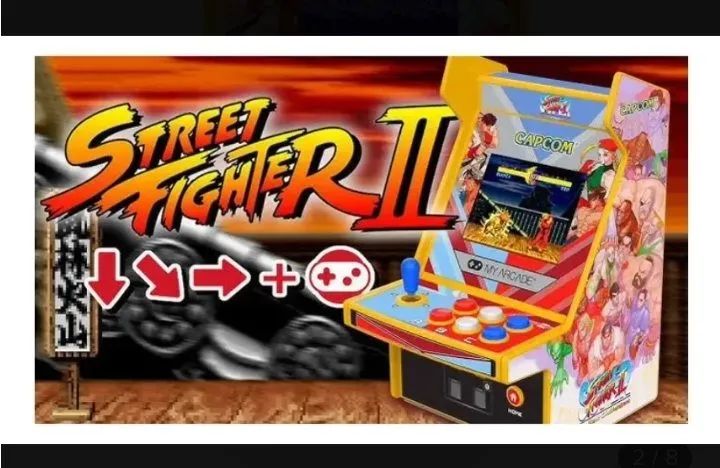 Mini Fliperama Arcade Super Street Fighter Il Nano Player Pro My