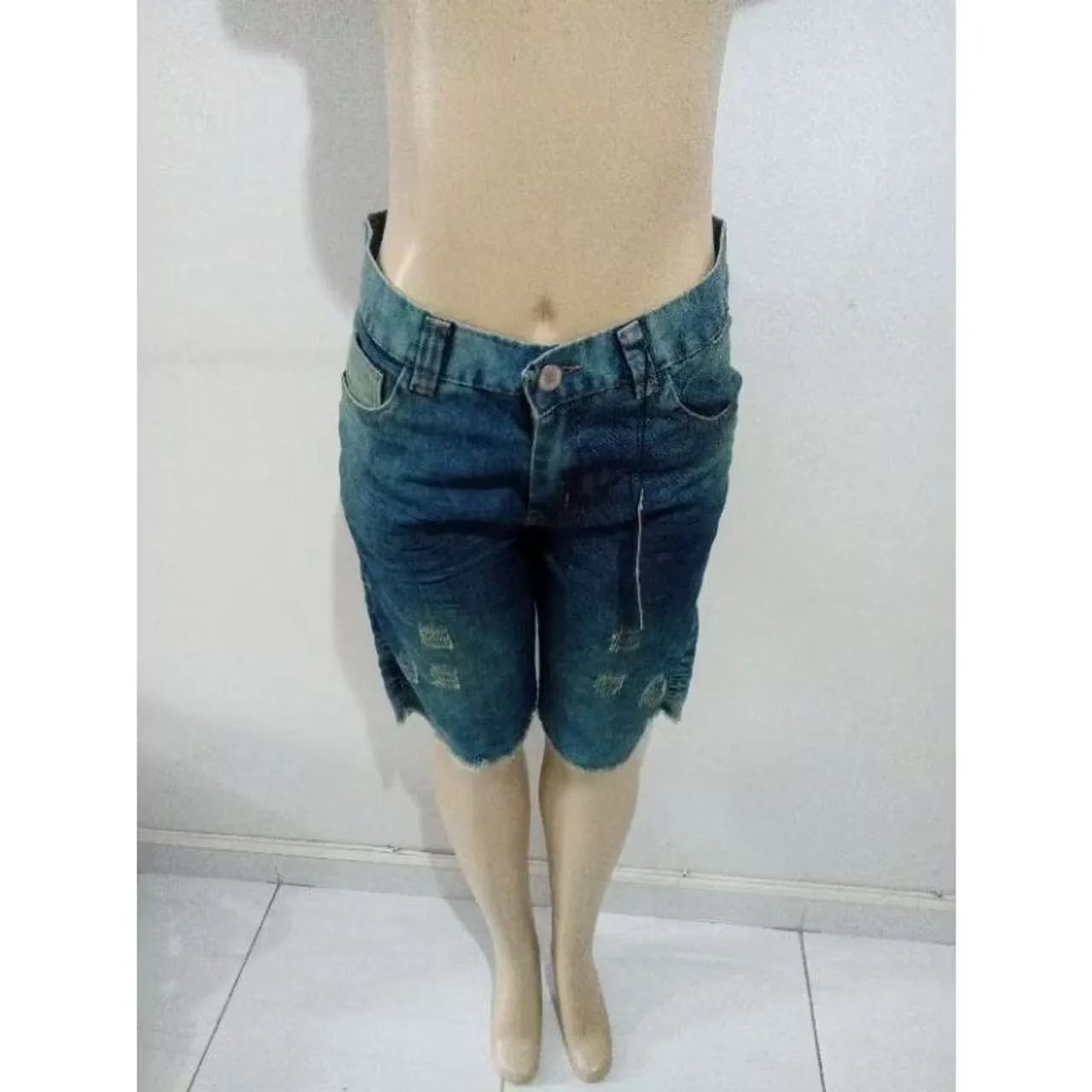 Bermuda jeans masculina 