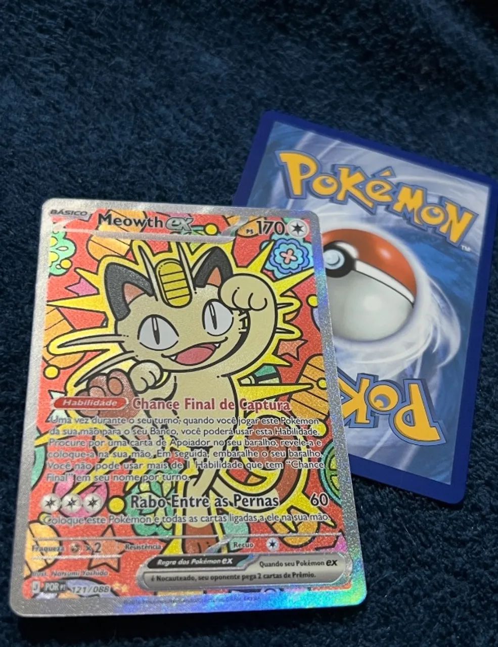 Carta Pokémon Meowth Ex 121/088