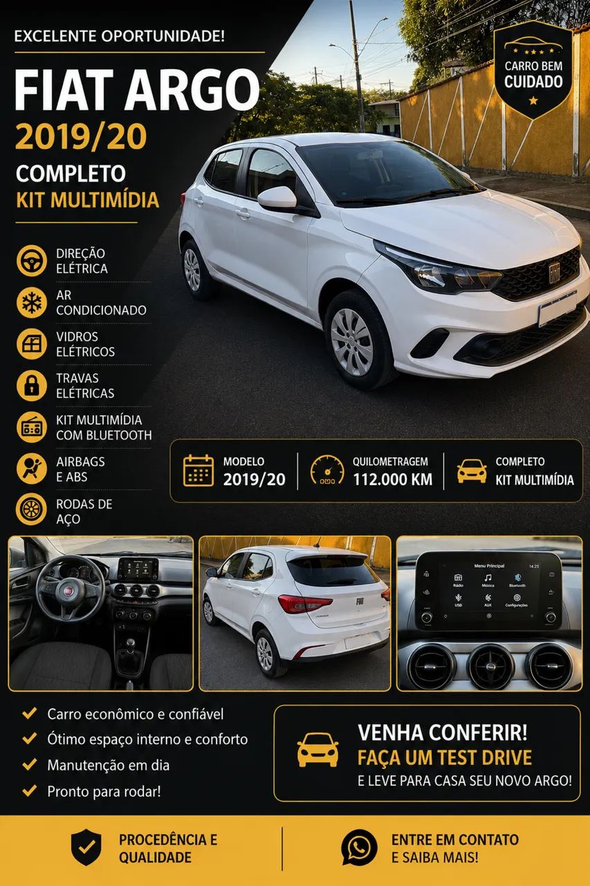 Fiat Argo 1.0 6V Flex. 2020 - Foto 3