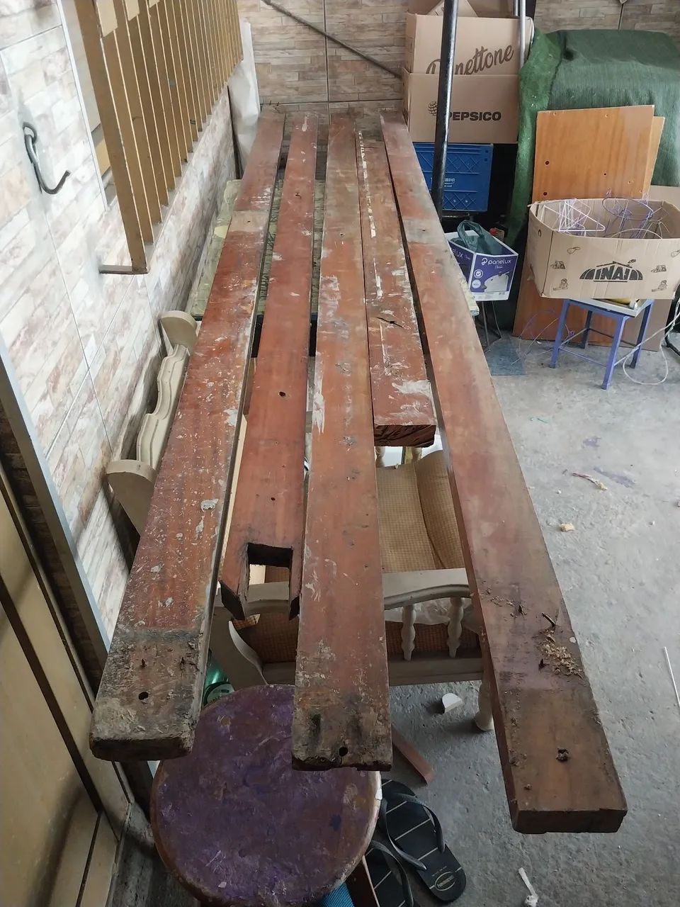 Tábuas boas pesadas 70 cada  e vigas  - Foto 5