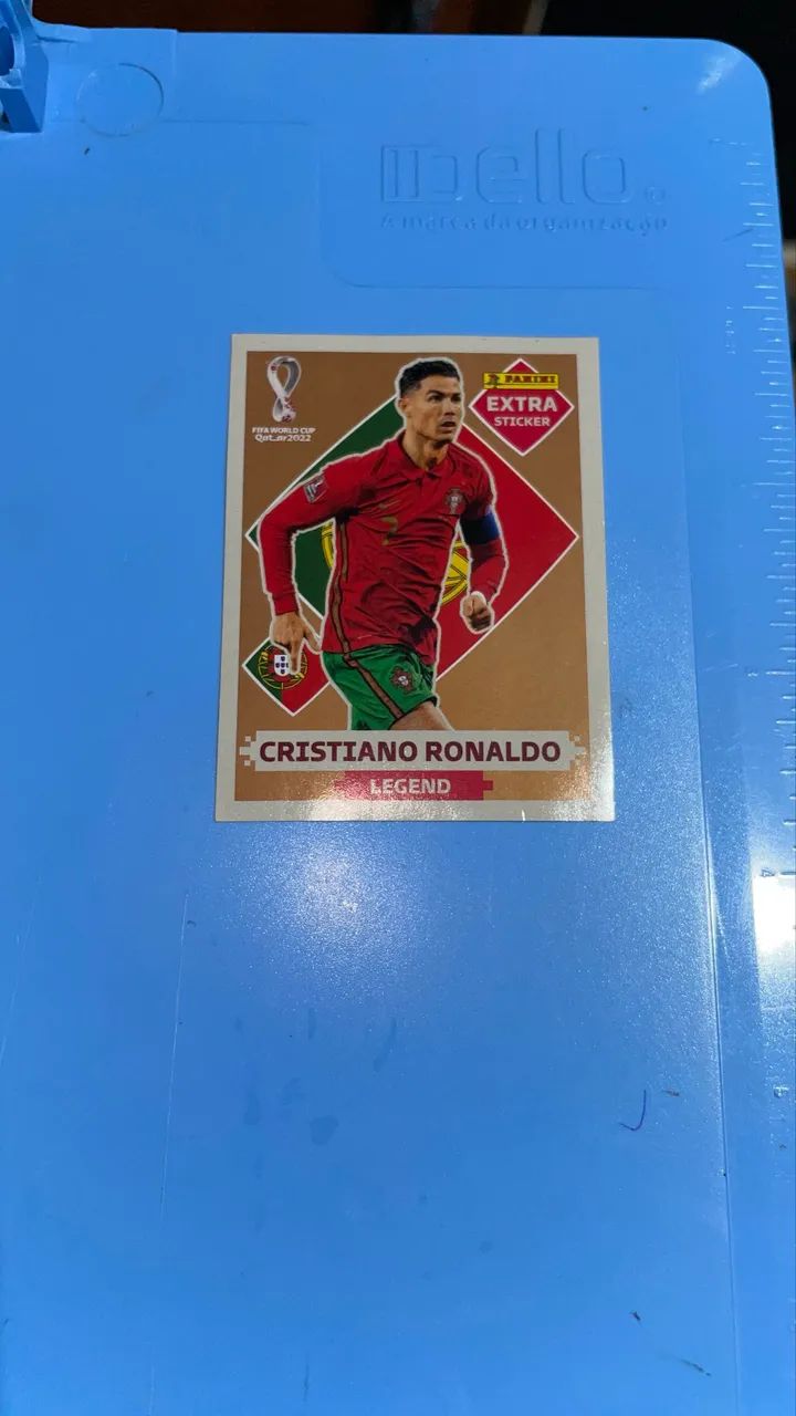 Figurinha Cristiano Ronaldo Legend Extra Sticker Copa 2022 - Foto 3