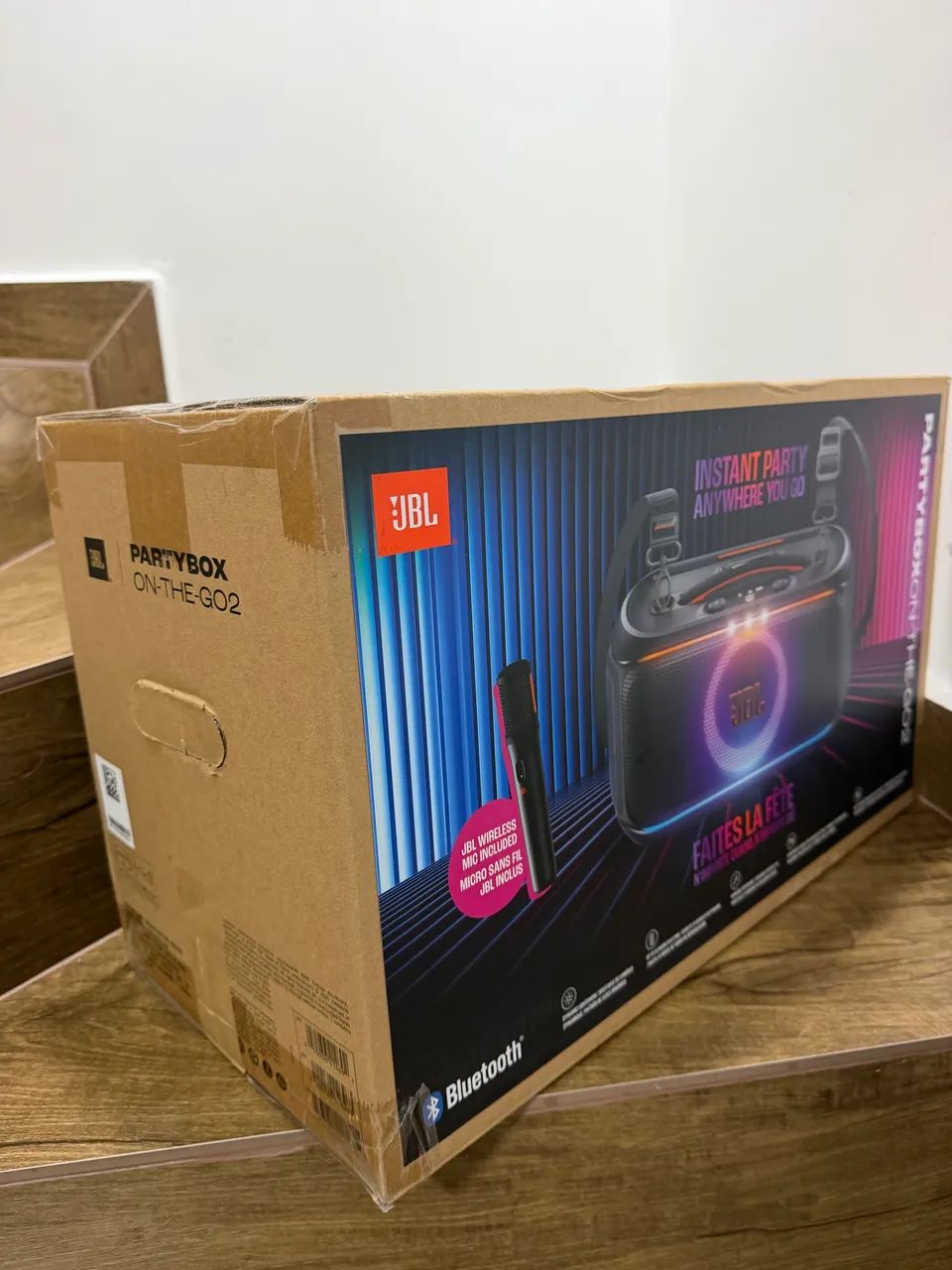 Jbl party on the go 2 com microfone 