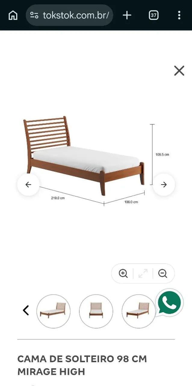 Cama solteirão tok stok - Foto 4