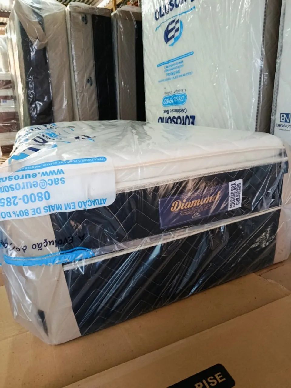 Cama Unibox Solteirão Diamond Com espuma premium 1.00 x 1.98 - Foto 5