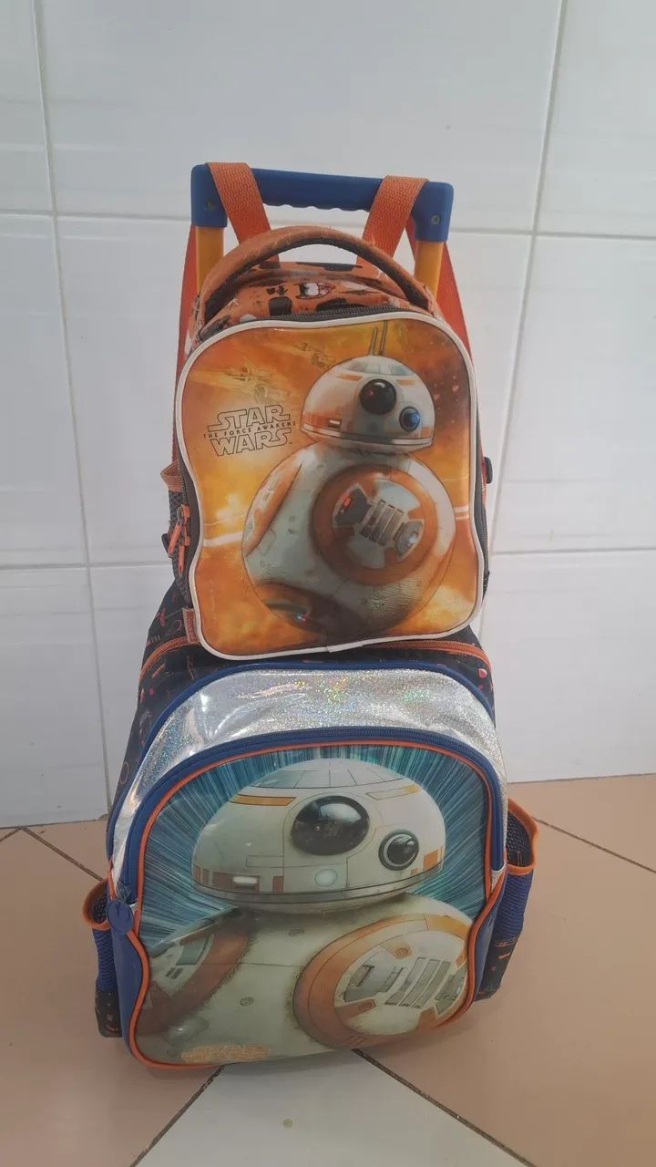Kit escolar mochila e lancheira Star Wars Bagagio