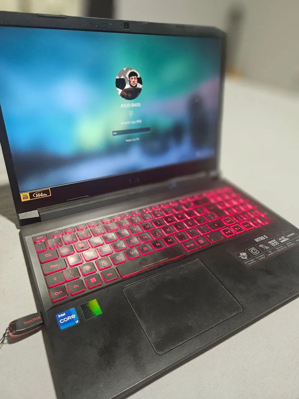NOTEBOOK GAMER TOP DE LINHA com nota fiscal  - Foto 3