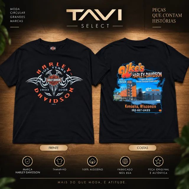 Camiseta Harley-Davidson 105 Years - Foto 5