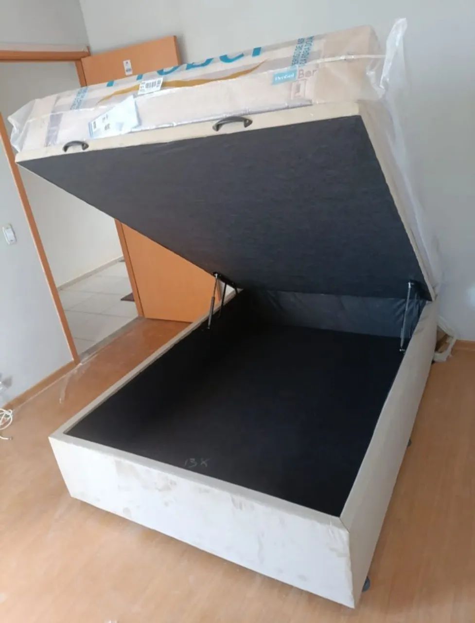 Cama box baú probel com baú casal padrão 