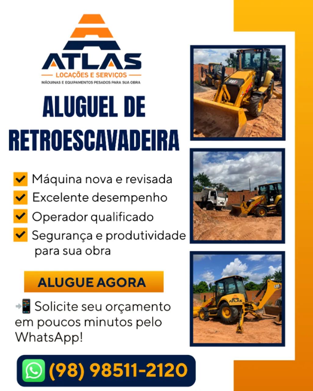 Aluguel de Retroescavadeira
