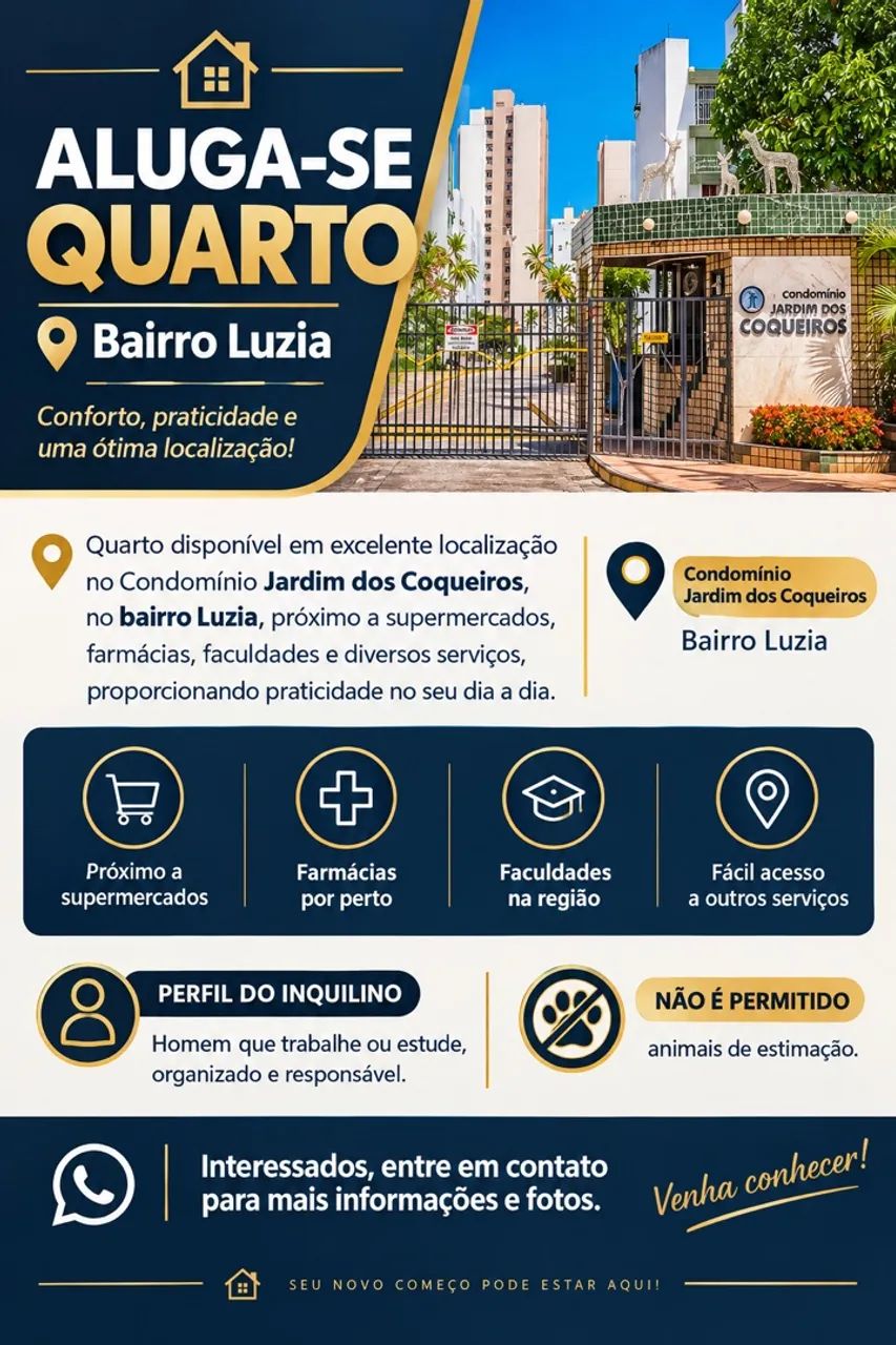 Alugo um quarto 