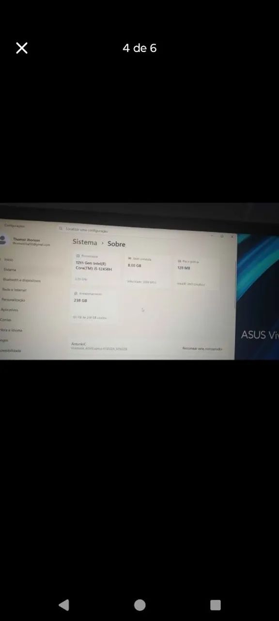 Estou vendendo esse notebook da Asus está zerada bem conservado  - Foto 3