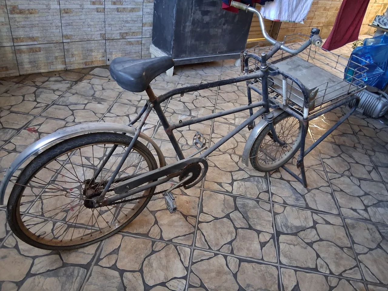 Antiga Bicicleta Cargueira - Butcher's Bike pra restauro - Foto 4