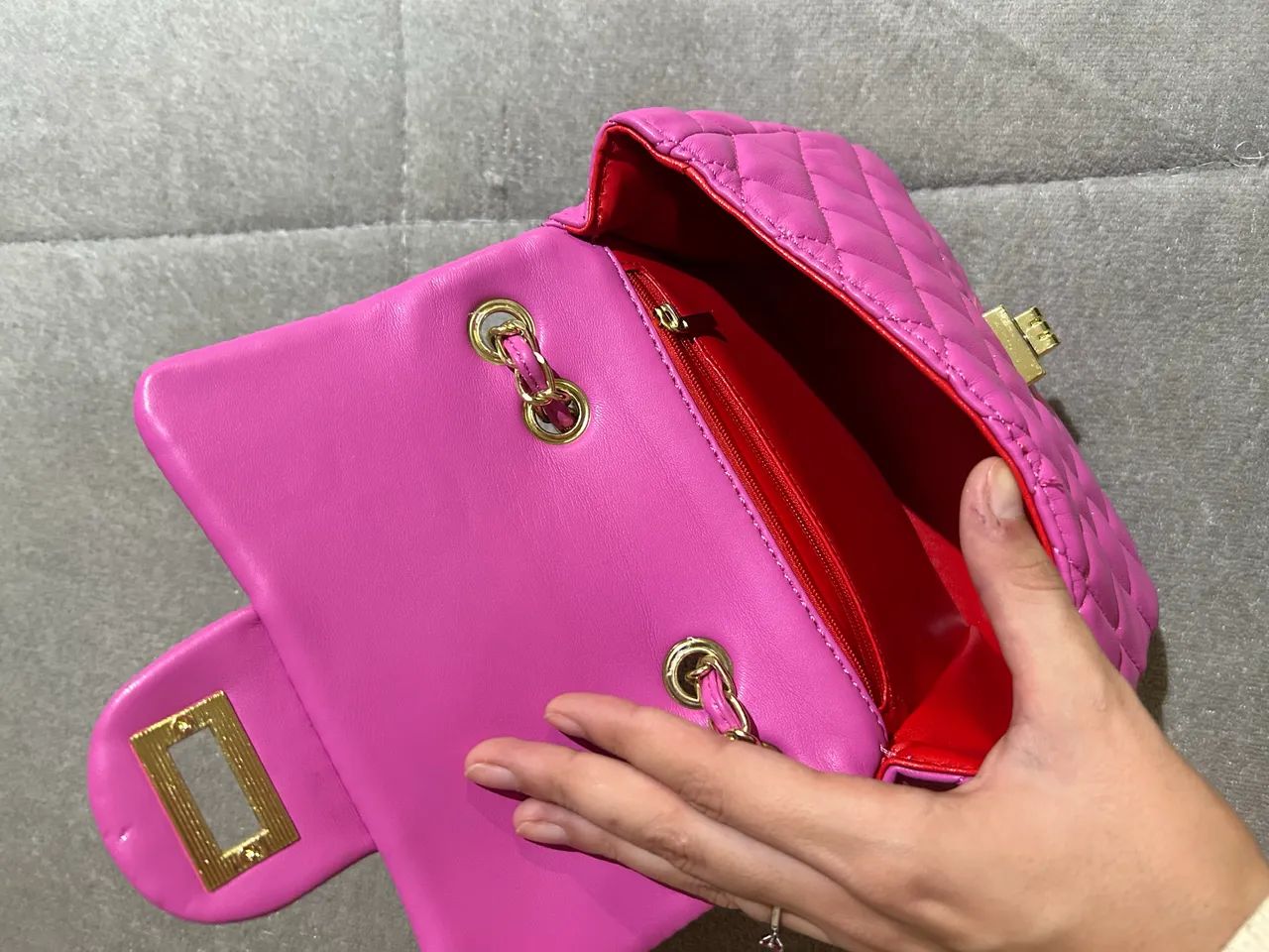 Bolsa tiracolo rosa - Foto 2