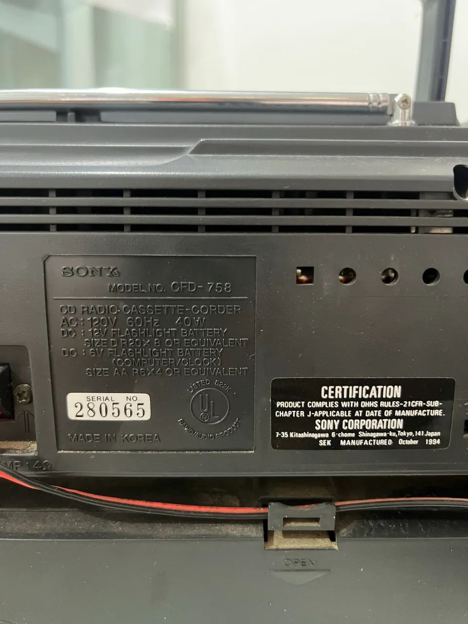 Rádio Sony cfd758 - Foto 5