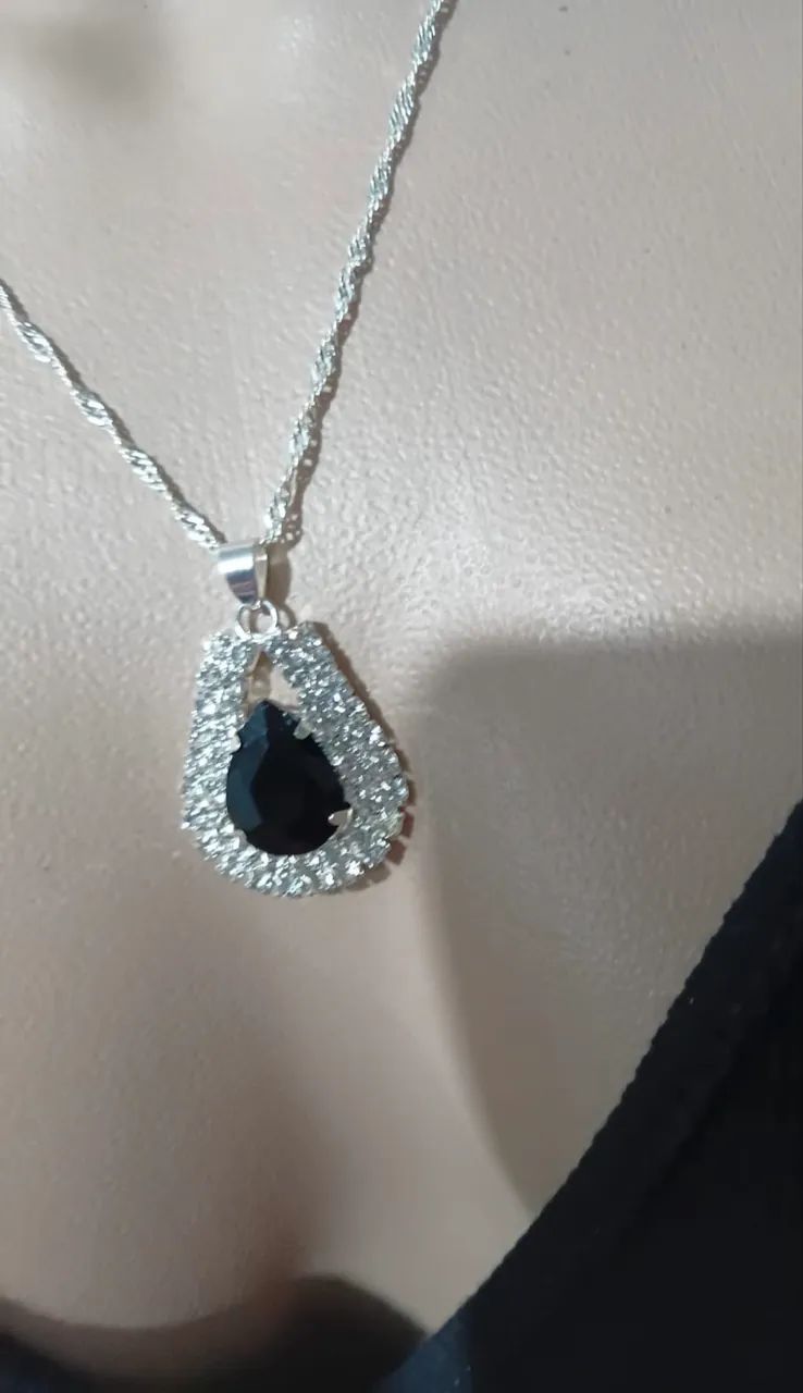 Conjunto strass prata 925 - Foto 2