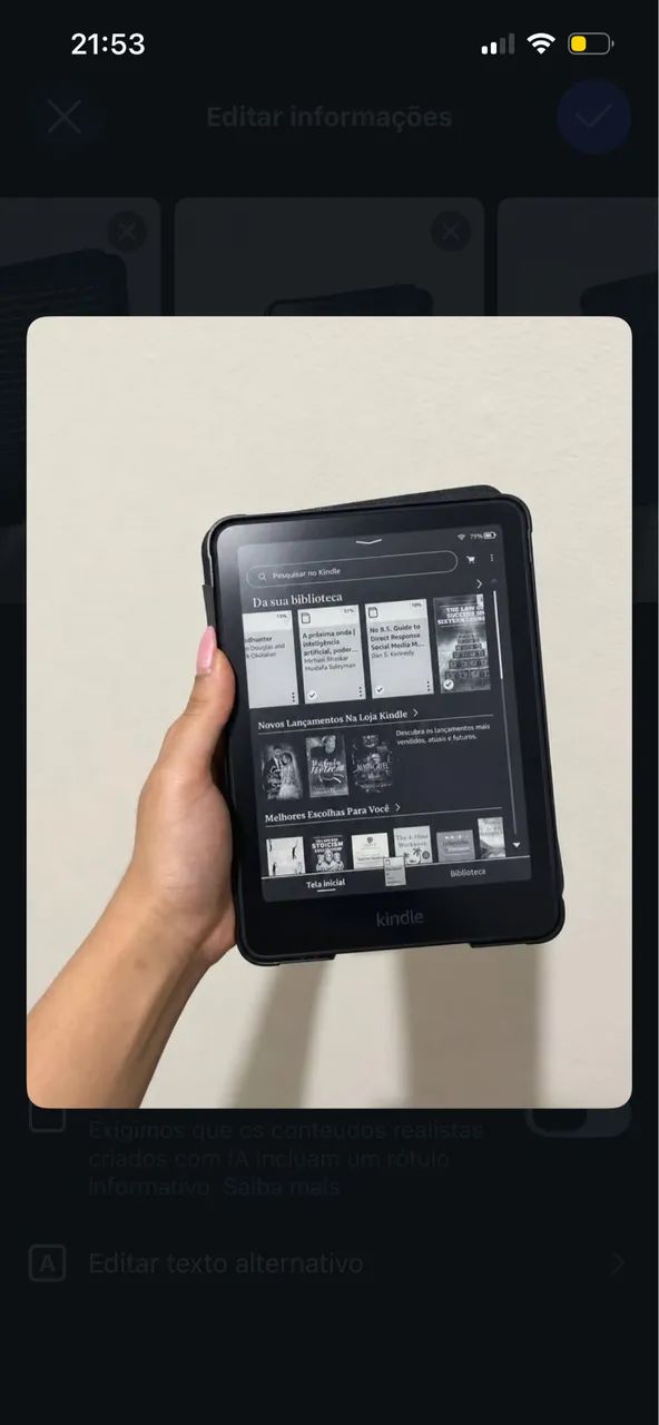 Kindle Paperwhite Amazon Modelo SA568B ? Leitor Digital / E-reader