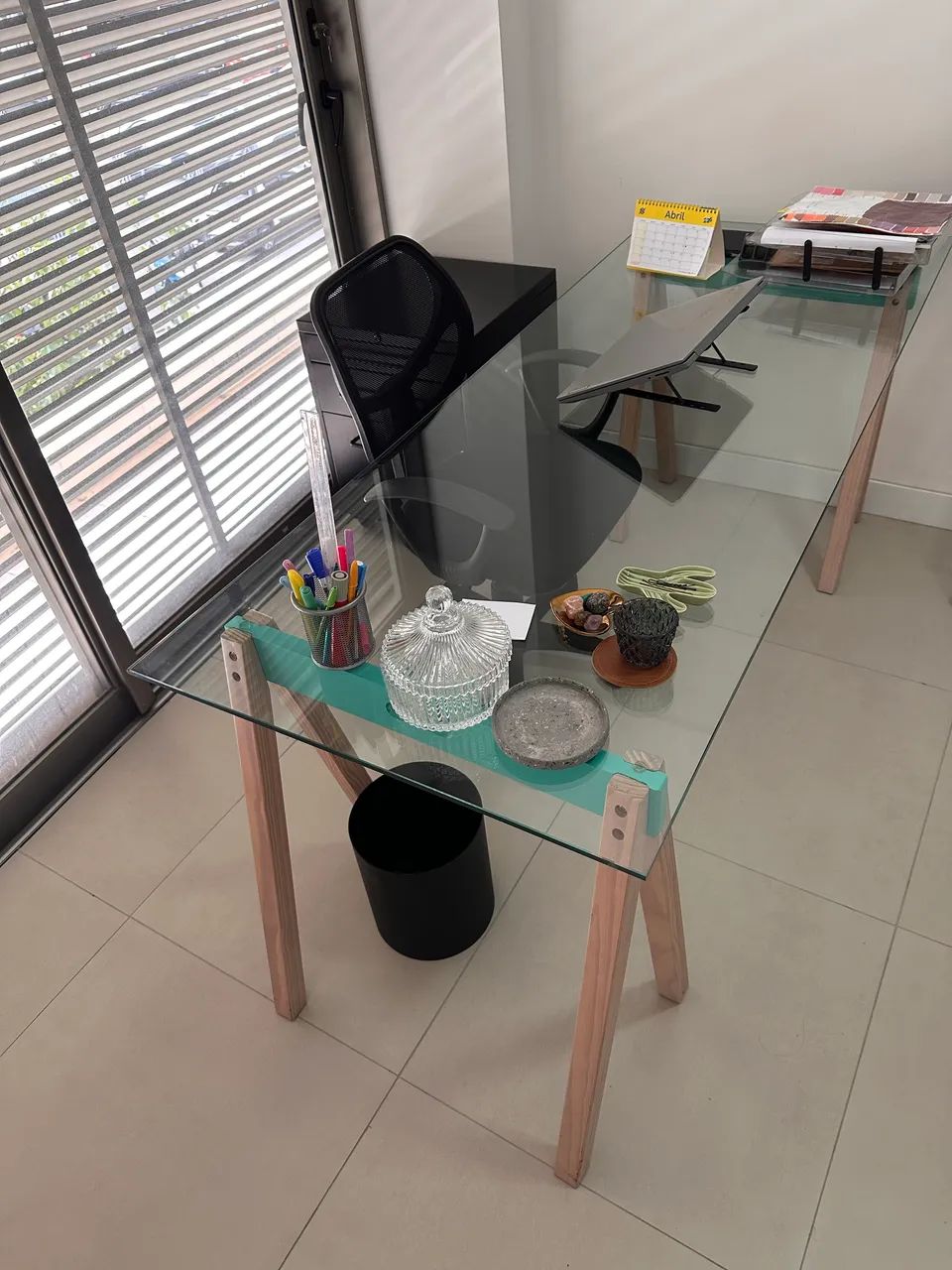 Mesa Escritório Tok&Stock 1,80x70cm - Foto 2