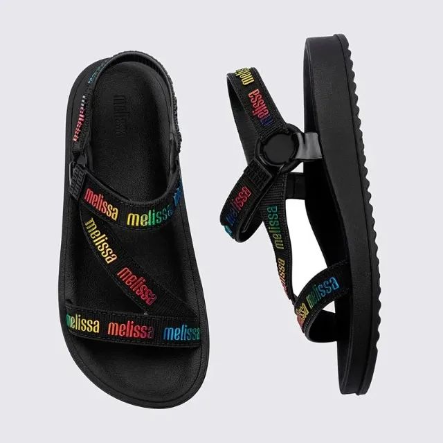 Melissa Stripes M-lover Preto - Foto 4