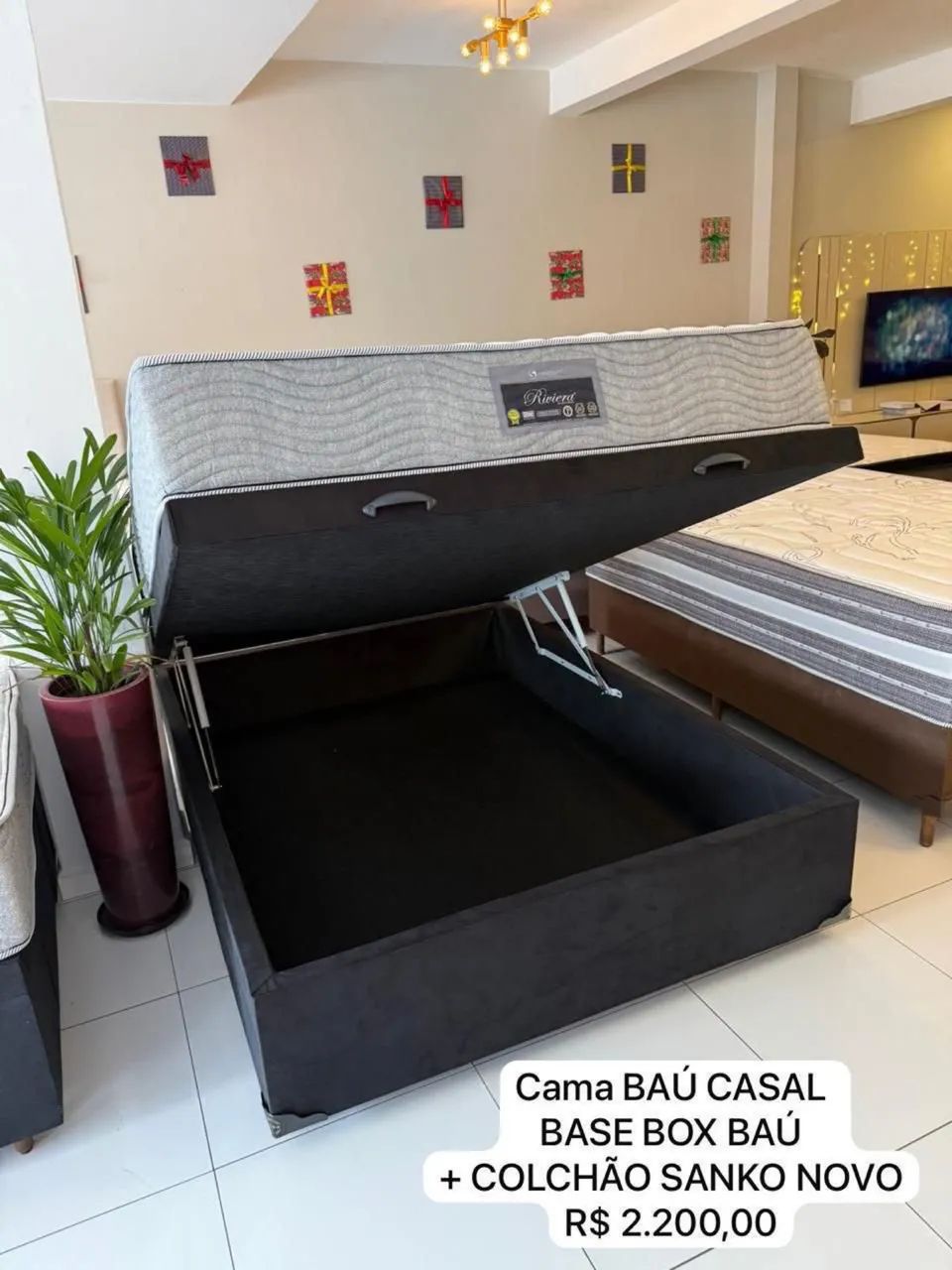 Cama box baú CASAL SANKO  NOVO TOP - ENTREGAMOS 