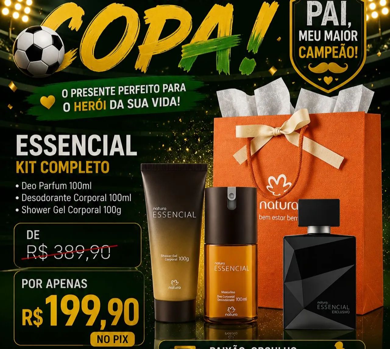 Kit Essencial Exclusivo Promoção dia dos pais
