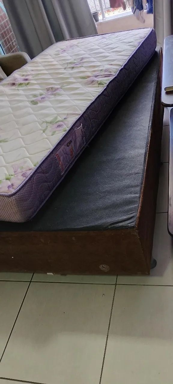 Vendo Cama box + Colchão Solteiro  - Foto 4