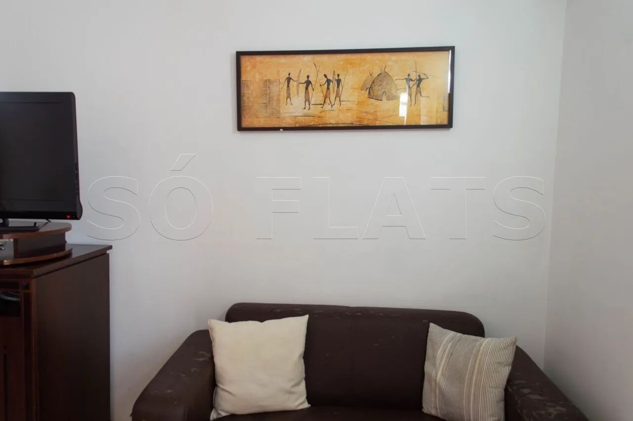 Flat Clarion Faria Lima para locação com 54m² contendo 1 dormitório e 1 vaga de garagem. - Foto 3
