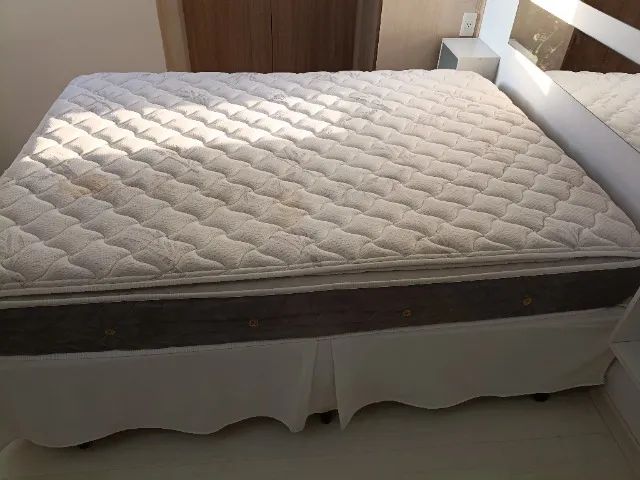 Cama box casal e colchão  - Foto 3