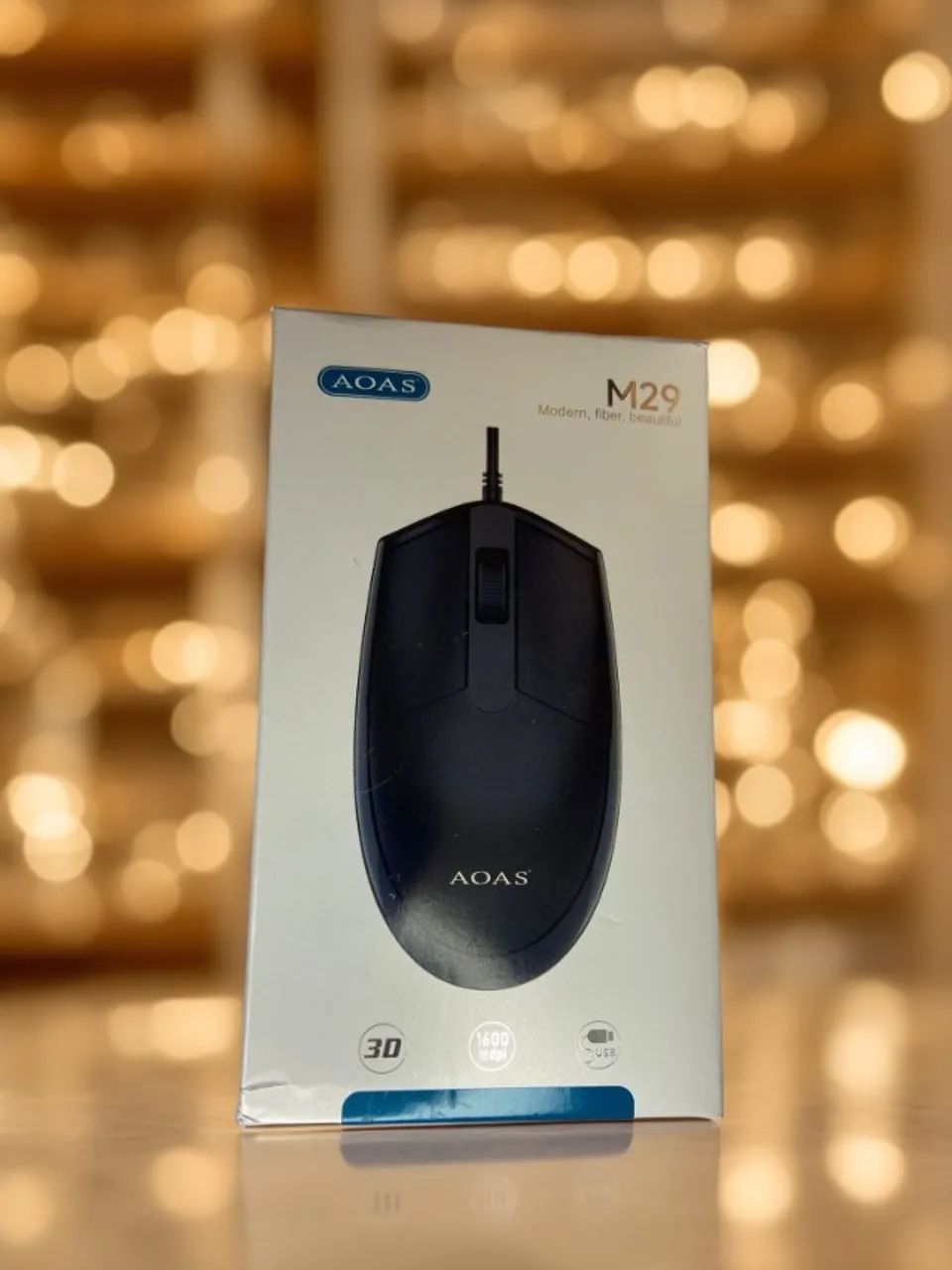 Mouse com Fio USB 1600dpi Aoas M29 an6 - Foto 2
