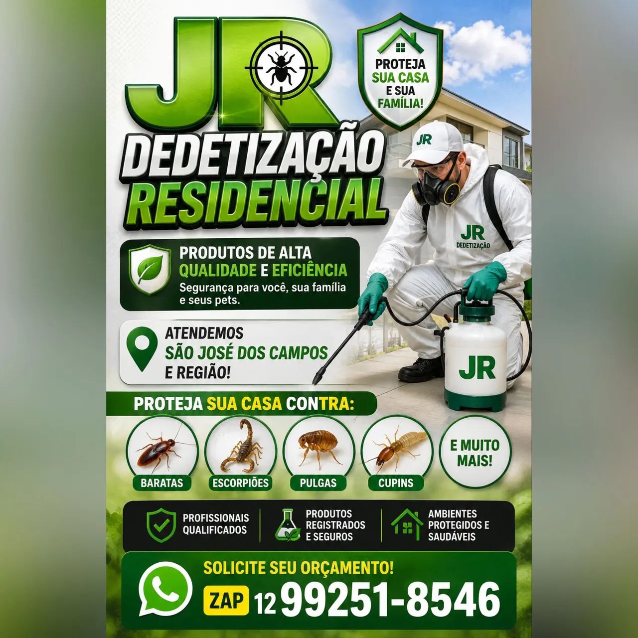 Dedetização residencial 