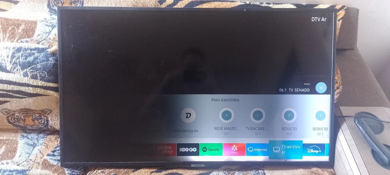 Tv Samsung avaria na tela