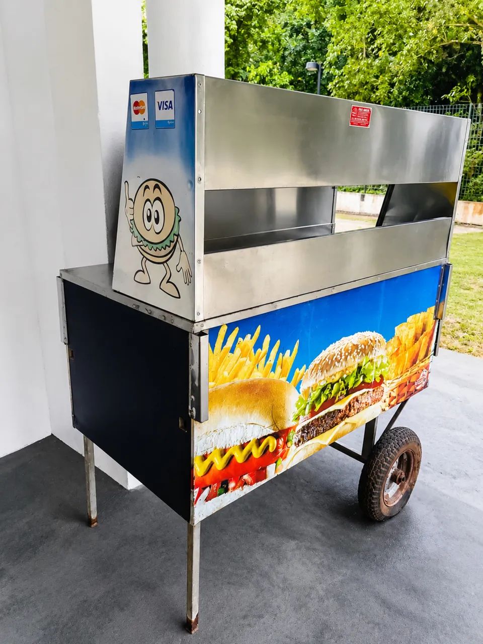 Carrinho de pastel, cachorro quente / Lanches em Inox Completo