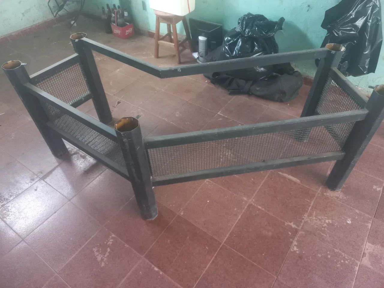 Armação de mesa de ferro escritório 