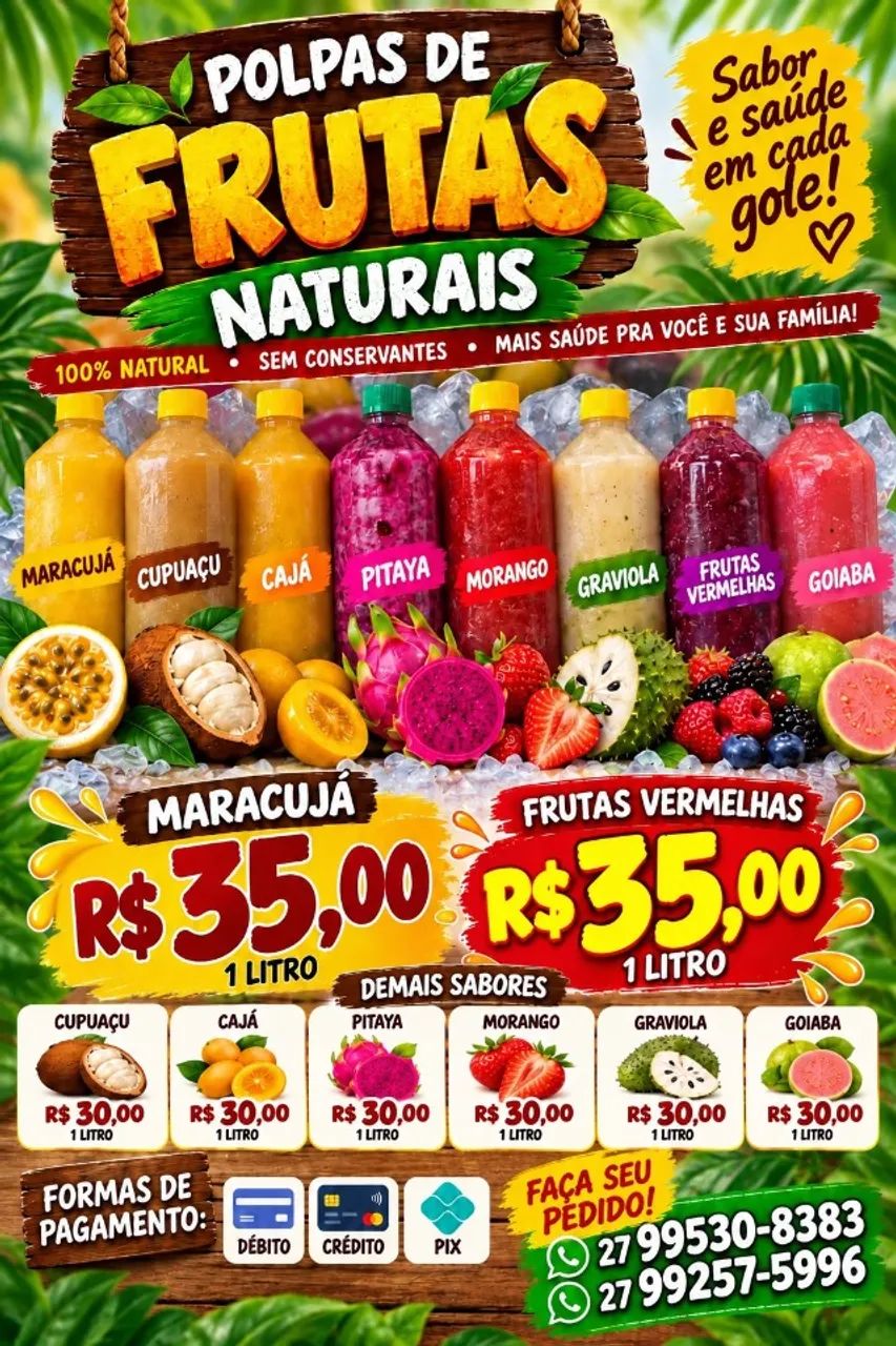 Polpas de frutas 