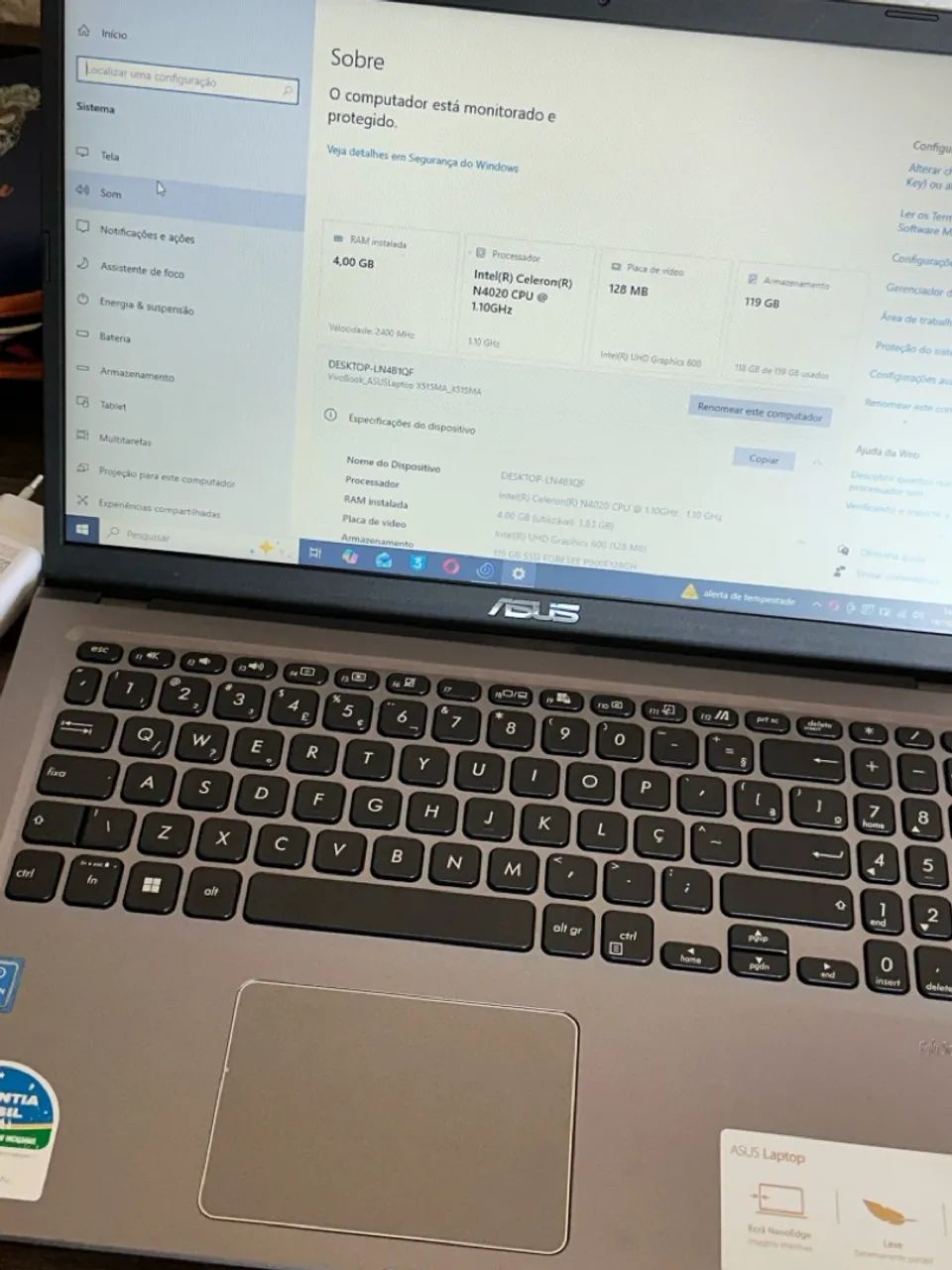 Notebook azus - Foto 2