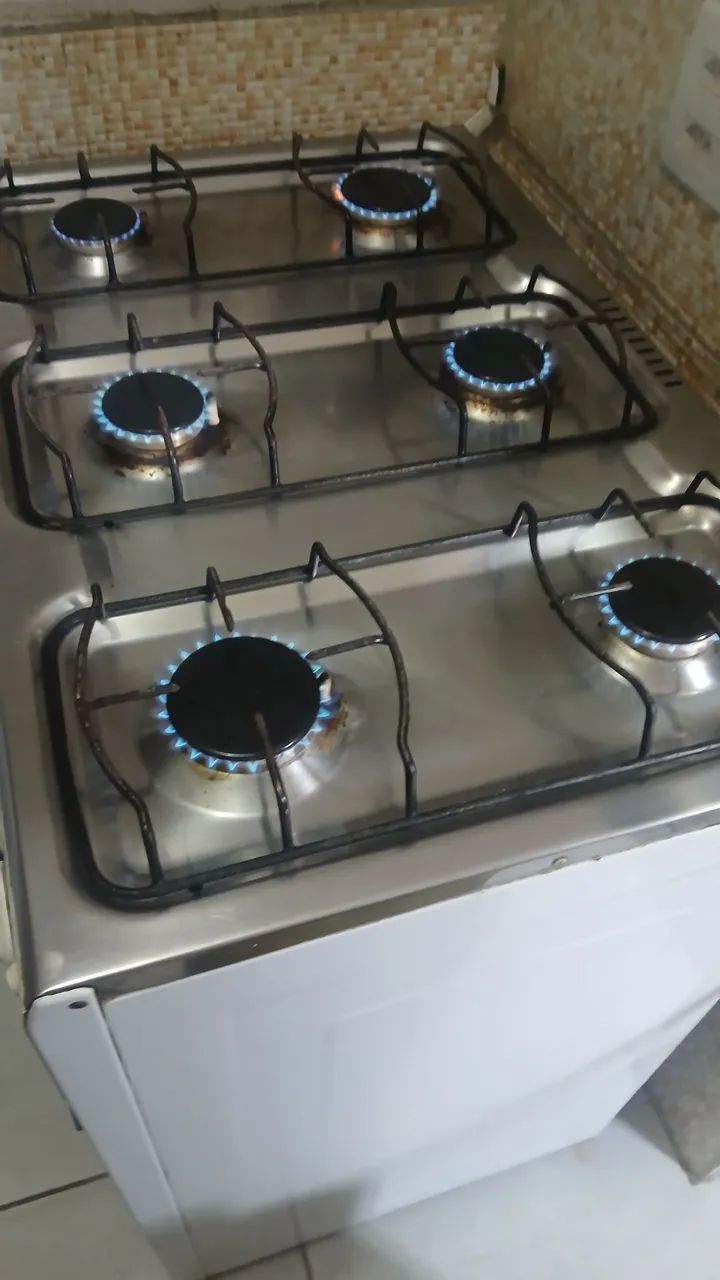 FOGAO ESMALTEC 6 BOCAS C/ ACENTIMENTO AUTOMÁTICO  - Foto 4