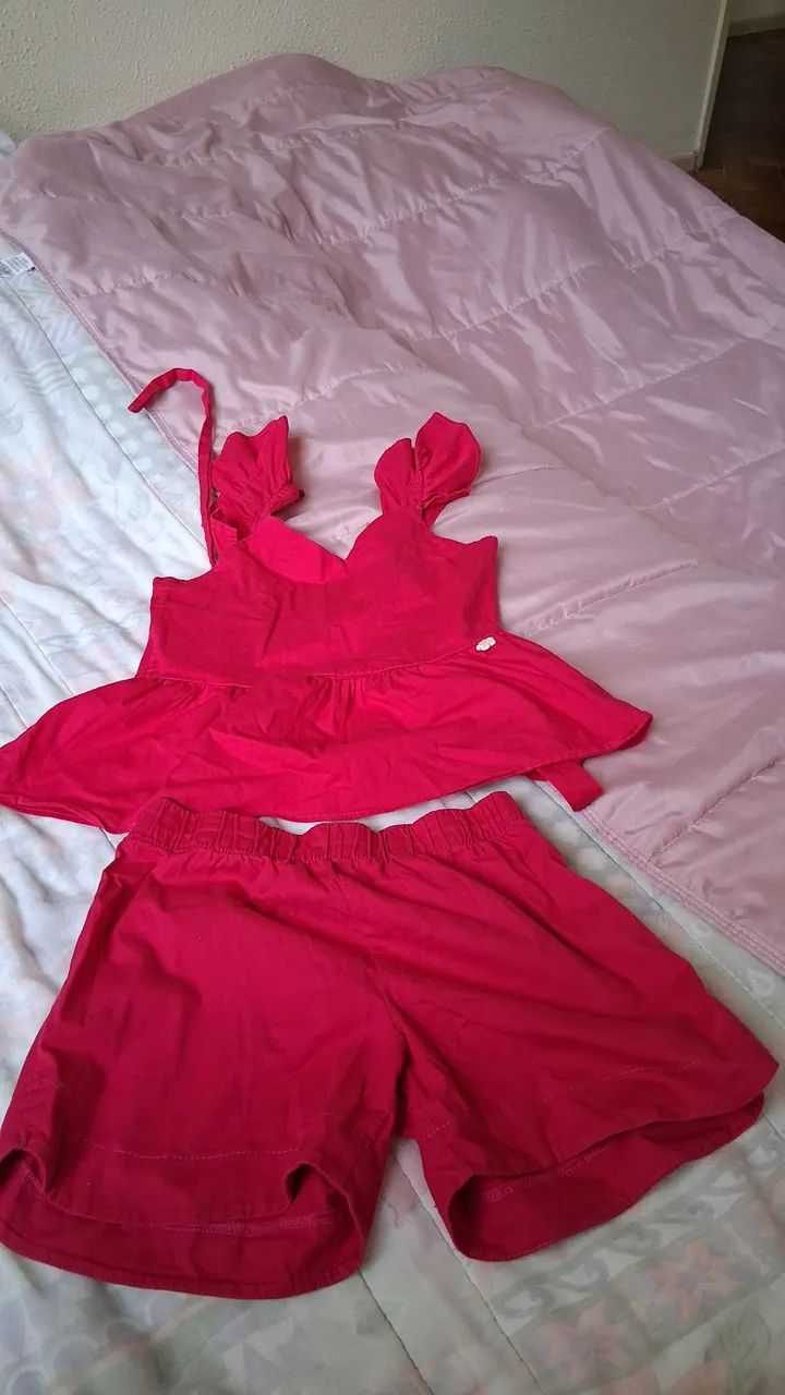 Conjunto short e camisa